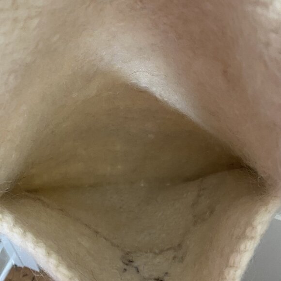 Artisan Handmade Wool Shoulder Bag • Earth Tons • Button Flap • Cottagecore - Picture 7 of 8